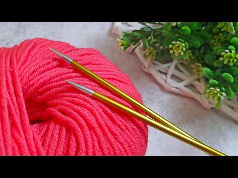 Видео: Не пожалеете, если свяжете этот красивый узор спицами! Вязание спицами для начинающих.