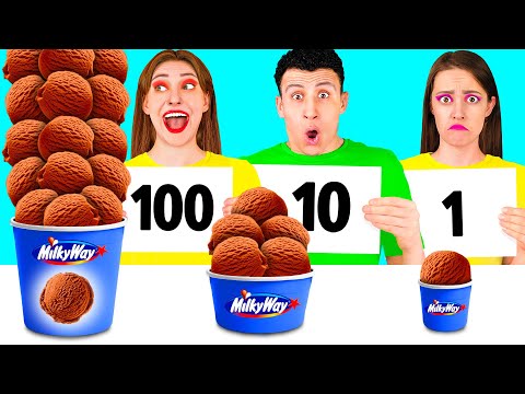 Видео: 100 Слоев Еды Челлендж | Простые Кулинарные Рецепты от TeenChallenge