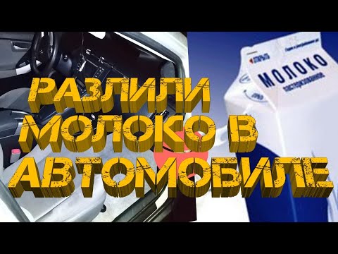 Видео: Разлили молоко в машине. Нестерпимая вонь. Что делать?