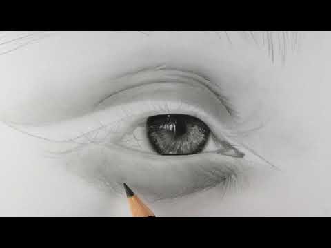 Видео: Как нарисовать гиперреалистичный глаз — пошаговое руководство для начинающих