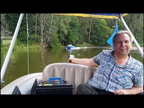 Видео: Как мы путешествовали на лодке по реке Нудоль.