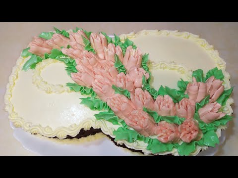 Видео: ТОРТИК НА 8 МАРТА. Бисквит ФАВОРИТ для торта.