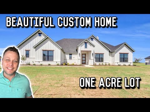 Видео: Посетите этот прекрасный дом AGC Custom House площадью один акр в Ваксахачи, штат Техас