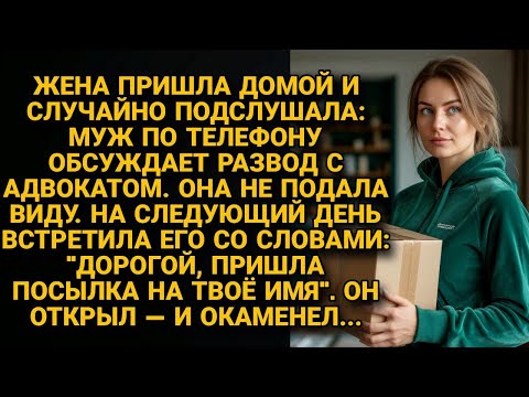 Видео: Случайно услышала: муж готовит развод. Молчала. Утром: "Посылка пришла". Он вскрыл и застыл в ужасе
