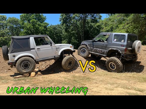 Видео: Suzuki Sidekick против Suzuki Samurai