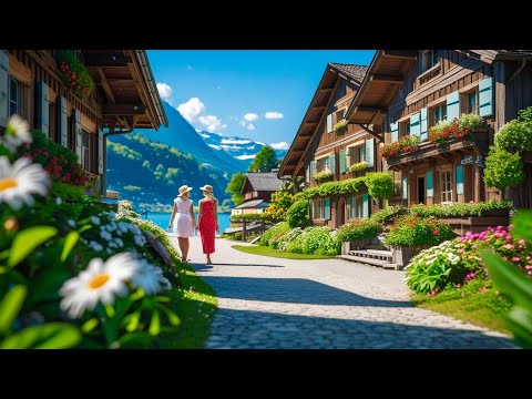 Видео: Летняя прогулка в швейцарской деревне Бриенц🇨🇭Самая красивая долина Швейцарии