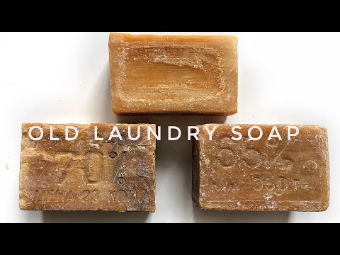 Видео: Carving of old laundry soap, Dry laundry soap, soothing sounds/резка сухих старых хозов/ ASMR