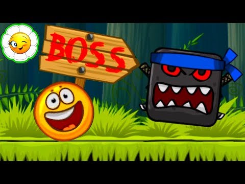 Видео: Red Ball 4 #4   Шарик  VS  Босс из дремучего леса.  С 24 по 30 уровни аркадной игры