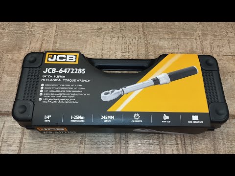 Видео: Ключ динамометрический JCB-6472285 1/4", 1-25Нм