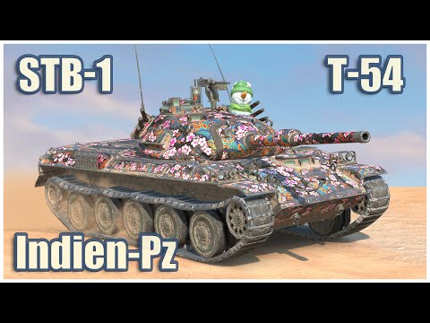 Видео: STB-1, Т-54 & Indien-Panzer • WoT Blitz Gameplay