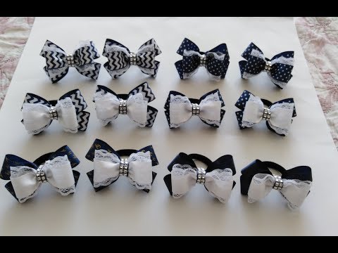 Видео: Школьные репсовые бантики/для начинающих/легко и просто