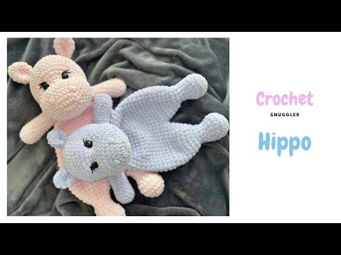 Видео: Вязаная игрушка-подушка HIPPO / уютный / DIY вязаные игрушки для младенцев / бесплатное руководство