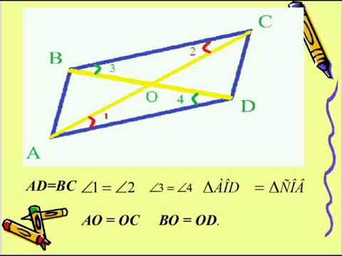 Видео: 8 "Ә" сынып. "Төртбұрыштар диагональдарының қасиеті"