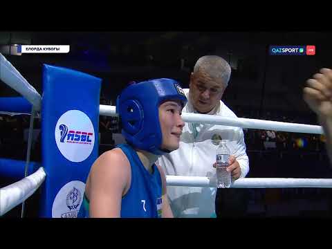 Видео: Бокс. ІІІ Халықаралық Елдорда Кубогы. Финал. 48келі. Әйелдер. Минакши – Сайдахон Рахмонова