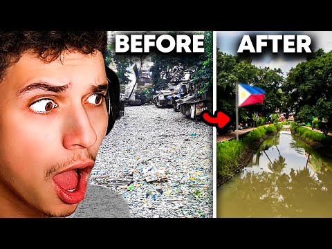 Видео: То, что Филиппины сделали с самой грязной рекой в ​​мире, ШОКИРУЕТ