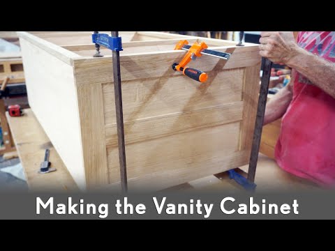 Видео: Ремонт ванной комнаты | Часть 9 — Изготовление тумбы под раковину из белого дуба