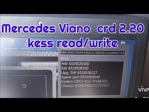 Видео: Прошивка Mercedes Viano 2.2 crd2.20 Kess read/write  отключаем егр и сажевый фильтр