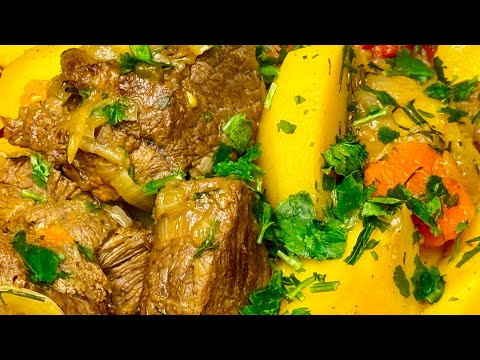 Видео: #Мясо оленя в казане с овощами#оленина#в казане#рецепт#
