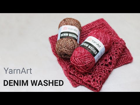 Видео: Обзор на пряжу Denim Washed Yarnart