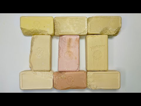 Видео: Cutting vintage soap with teeth marks🐭🧼 Satisfying ASMR video 💤  Резка сухого мыла. Video for sleep