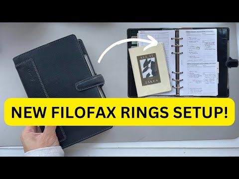 Видео: НОВЫЙ набор колец Filofax!! Моя ЛЮБИМАЯ обложка для личных колец!