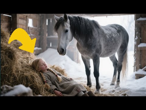 Видео: Конь исчез в метели, но утром нашли следы… ведущие к спасённой девочке