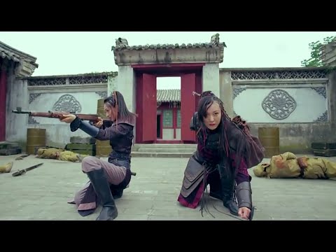 Видео: [Антияпонский фильм] Смертоносные сестры устраивают засаду на японский лагерь, уничтожая их арсенал