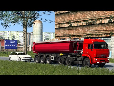 Видео: 1584 / ETS 2 V1.49 / Русская сборка / КАМАЗ 6460 / Тосно (RU) - Рославль (RU).