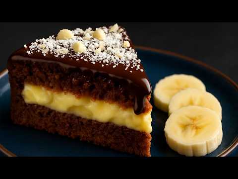 Видео: Здоровый овсяный пирог с бананом и шоколадом без выпечки / Быстрый десерт к чаю 🍌