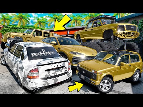 Видео: УГНАЛ КУЧУ ЗОЛОТЫХ ЧИТ ТАЧЕК И ОГРОМНЫЙ МОНСТР ТРАК У МАЖОРА ЗА 180 СЕК! БИТВА ВОРОВ В ГТА 5 ОНЛАЙН!