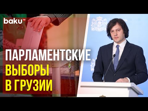 Видео: В Грузии проходят парламентские выборы, Ираклий Кобахидзе голосует на избирательном участке