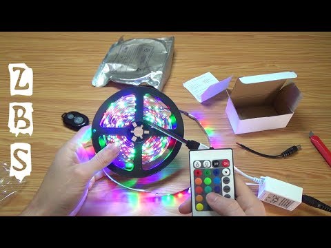 Видео: RGB 300 LED Cветодиодная лента + Пульт — AliExpress