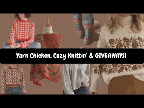 Видео: Курица из пряжи, уютные свитера и розыгрыш для подписчиков! | Подкаст о вязании «Французский узел...
