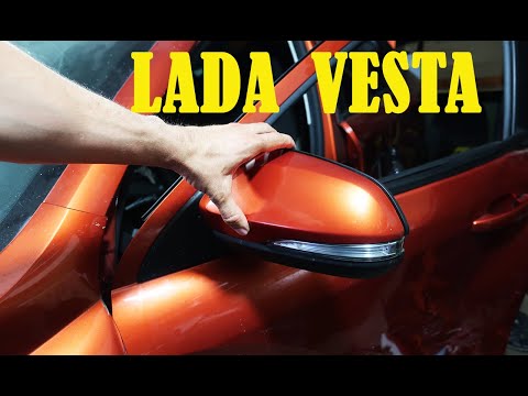 Видео: Лада Веста - Замена наружного зеркала заднего вида: снятие и установка