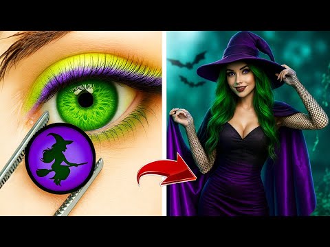 Видео: Преображение на Хэллоуин становится гламурным! 💋💀 От жуткого к потрясающему