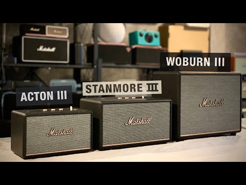 Видео: Сравнительный обзор колонок Marshall Acton3, Stanmore 3 и Woburn 3
