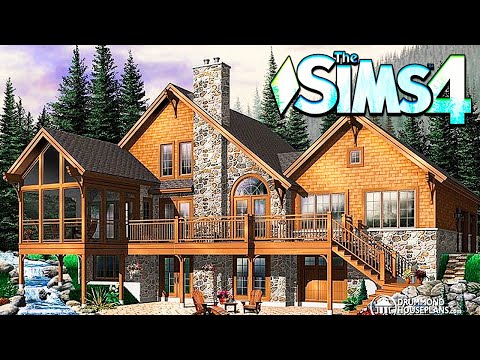 Видео: СТРОИМ БОЛЬШОЙ СЕМЕЙНЫЙ ДОМ В ГОРАХ ПО ФОТО в the Sims 4 | Dariya Rain (Симс 4)