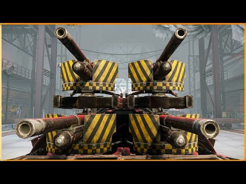 Видео: 4 КУРСОВЫХ ПУШКИ НА КРАФТЕ! • Crossout • Мститель [0.14.00]