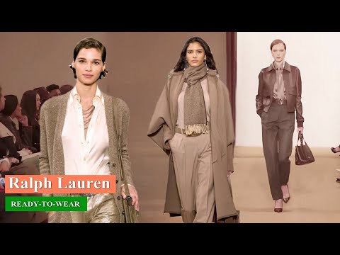 Видео: Ralph Lauren Нью-Йорк Мода Осень 2024 Зима 2025 | Одежда и аксессуары