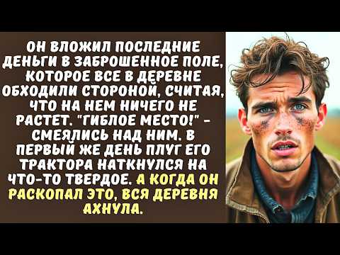 Видео: "Это ПРОКЛЯТОЕ ПОЛЕ, не покупай его!" - кричали селяне МОЛОДОМУ ФЕРМЕРУ, а когда он начал пахать...