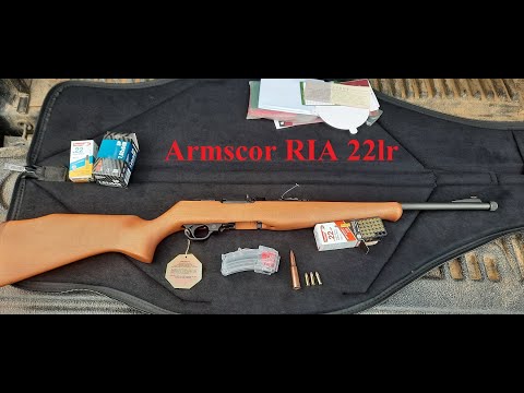 Видео: Armscor RIA 22lr /Армскор РИА 22лр обзор, первое впечатление, стрельба по мишени.