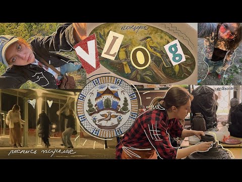 Видео: VLOG🫧 Учусь на художника 👩🏻‍🎨 Килиманджаро из глины! 🌋 Скульптура, Роспись тарелок // Квартирник🎸🪘