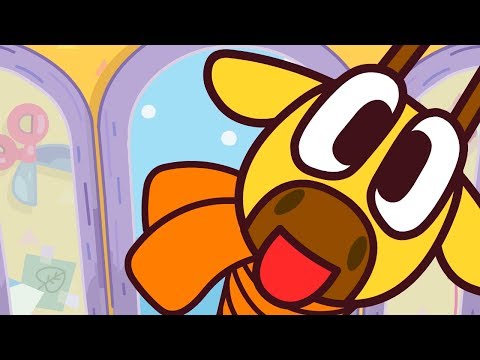 Видео: Веселые песни для детей - Жираф и шарф - Учим цвета! Мультики для малышей