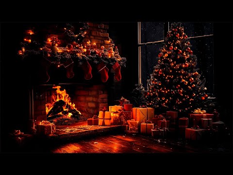 Видео: 🎅 Тихий рождественский вечер | Потрескивание огня и завывание ветра для крепкого сна