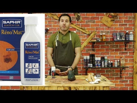 Видео: Очиститель для кожаных изделий Saphir Reno Mat