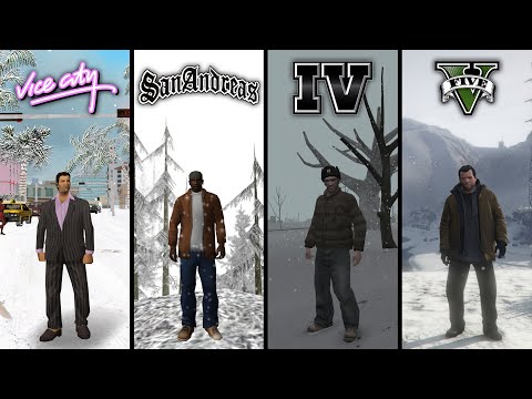 Видео: Как выглядят игры GTA зимой? (+ ссылки на скачивание) ⛄