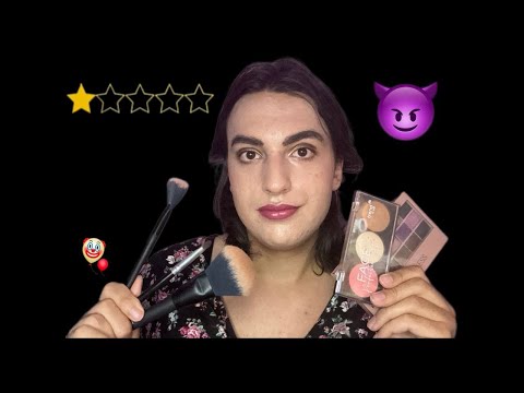 Видео: АСМР💄МАКИЯЖ ОТ ГРУБОГО ВИЗАЖИСТА😈