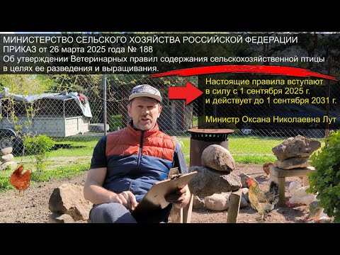 Видео: НОВЫЕ ПРАВИЛА СОДЕРЖАНИЯ ПТИЦЫ УТВЕРЖДЕНЫ: какие ограничения по поголовью, какие штрафы