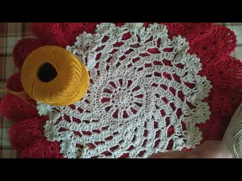 Видео: Красивый узор крючком, как связать скатерть или салфетку