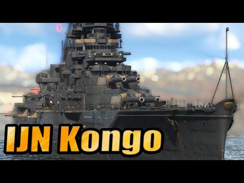 Видео: Премиумный Линкор IJN Kongo 328K в War Thunder Mobile